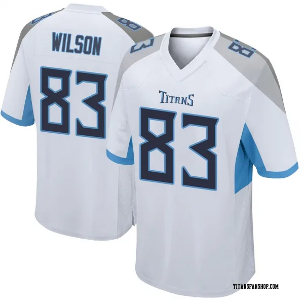 Youth Joel Wilson Tennessee Titans Game White Jersey