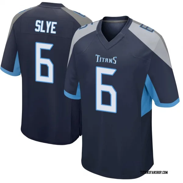 Youth Joey Slye Tennessee Titans Game Navy Jersey