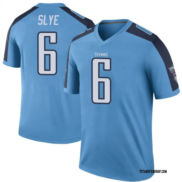 Youth Joey Slye Tennessee Titans Legend Light Blue Color Rush Jersey