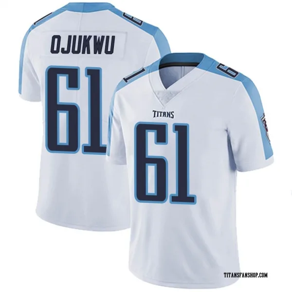 Youth John Ojukwu Tennessee Titans Limited White Vapor Untouchable Jersey