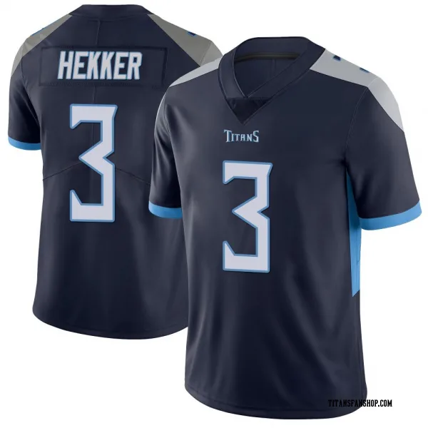 Youth Johnny Hekker Tennessee Titans Limited Navy Vapor Untouchable Jersey