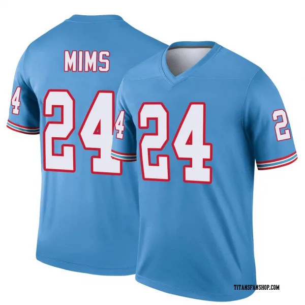 Youth Jordan Mims Tennessee Titans Legend Light Blue Oilers Throwback Jersey