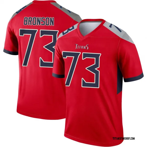 Youth Josiah Bronson Tennessee Titans Legend Red Inverted Jersey