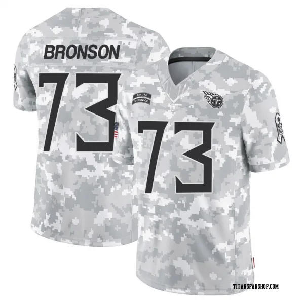 Youth Josiah Bronson Tennessee Titans Limited Arctic Camo 2024 Salute to Service Jersey