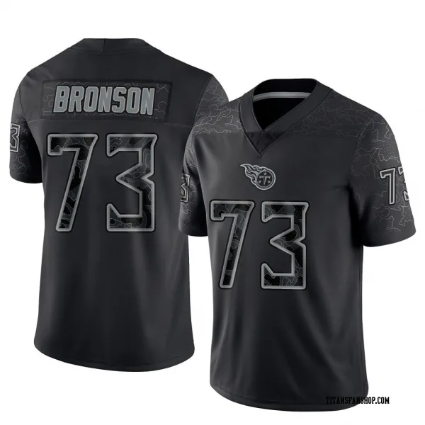 Youth Josiah Bronson Tennessee Titans Limited Black Reflective Jersey