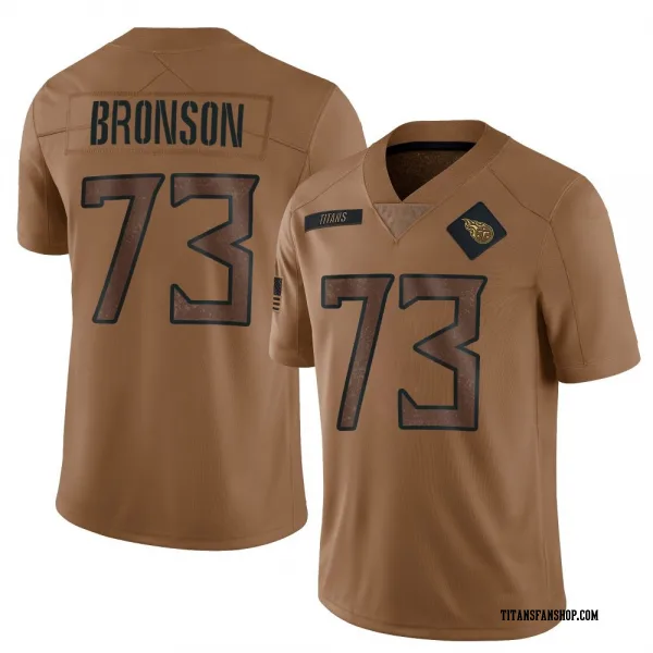 Youth Josiah Bronson Tennessee Titans Limited Brown 2023 Salute To Service Jersey