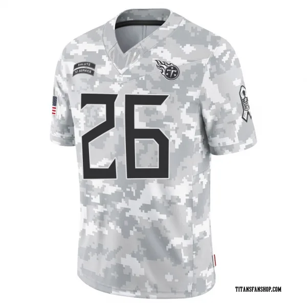 Youth Justin Hardee Sr. Tennessee Titans Limited Arctic Camo 2024 Salute to Service Jersey