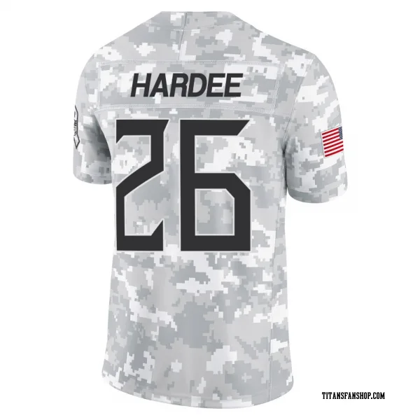 Youth Justin Hardee Sr. Tennessee Titans Limited Arctic Camo 2024 Salute to Service Jersey