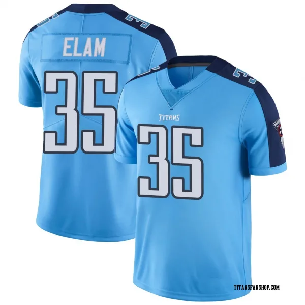 Youth Kaiir Elam Tennessee Titans Limited Light Blue Color Rush Jersey
