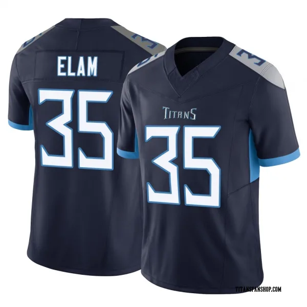 Youth Kaiir Elam Tennessee Titans Limited Navy Vapor F.U.S.E. Jersey