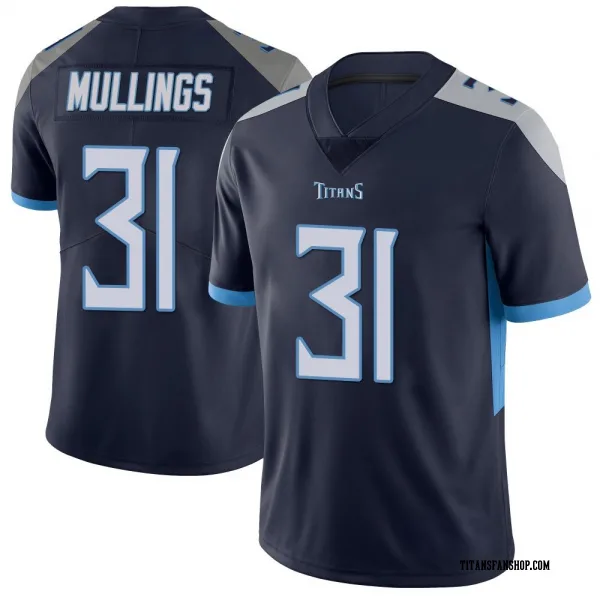 Youth Kalel Mullings Tennessee Titans Limited Navy Vapor Untouchable Jersey
