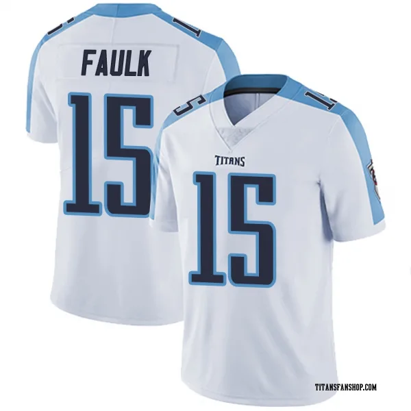 Youth Keldric Faulk Tennessee Titans Limited White Vapor Untouchable Jersey