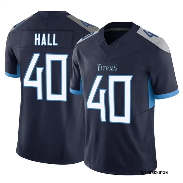Youth Kemon Hall Tennessee Titans Limited Navy Vapor F.U.S.E. Jersey