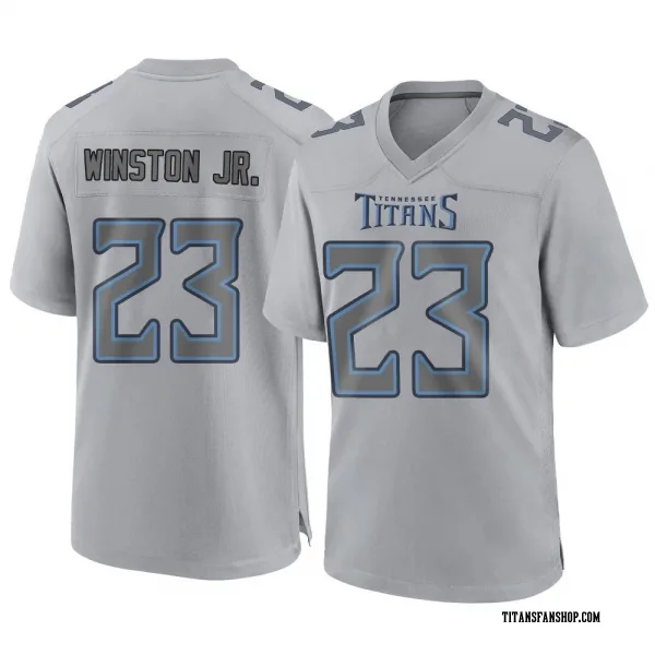 Youth Kevin Winston Jr. Tennessee Titans Game Gray Atmosphere Fashion Jersey