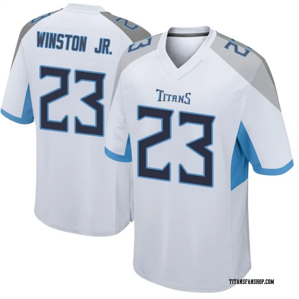 Youth Kevin Winston Jr. Tennessee Titans Game White Jersey