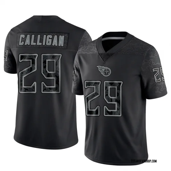Youth Keydrain Calligan Tennessee Titans Limited Black Reflective Jersey