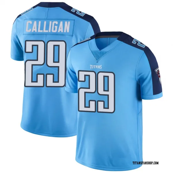 Youth Keydrain Calligan Tennessee Titans Limited Light Blue Color Rush Jersey