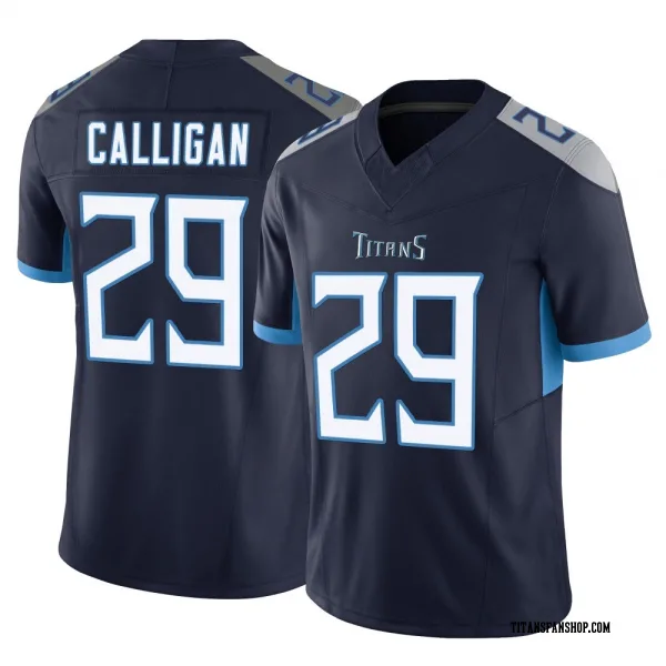 Youth Keydrain Calligan Tennessee Titans Limited Navy Vapor F.U.S.E. Jersey