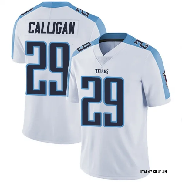 Youth Keydrain Calligan Tennessee Titans Limited White Vapor Untouchable Jersey