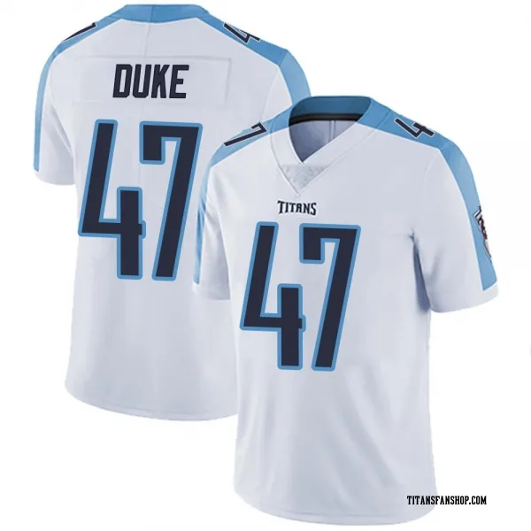 Youth Khalid Duke Tennessee Titans Limited White Vapor Untouchable Jersey