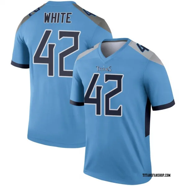 Youth Kyzir White Tennessee Titans Legend Light Blue Jersey