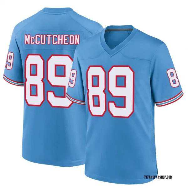 Youth Lance McCutcheon Tennessee Titans Game Light Blue Oilers Throwback Alternate Jersey