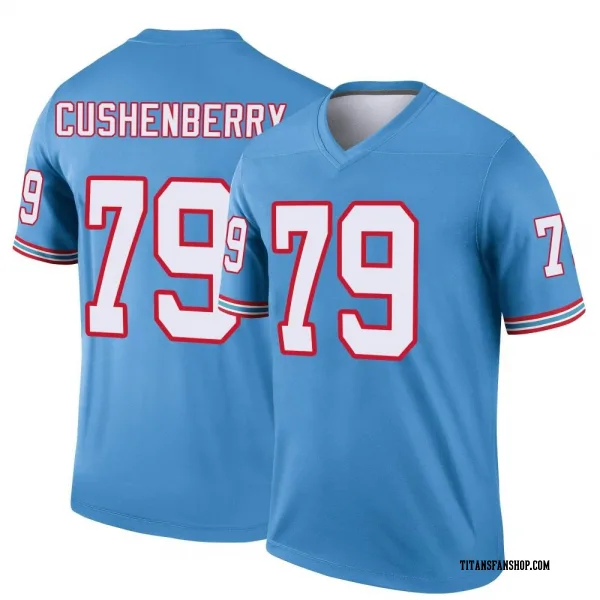 Youth Lloyd Cushenberry III Tennessee Titans Legend Light Blue Oilers Throwback Jersey