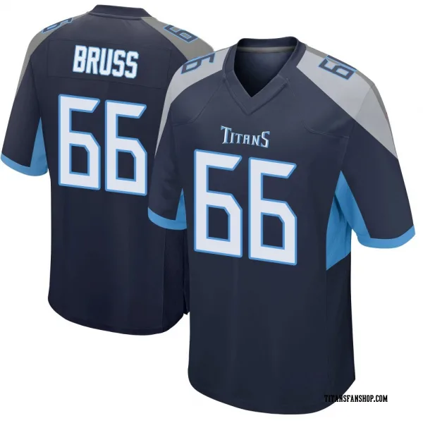Youth Logan Bruss Tennessee Titans Game Navy Jersey