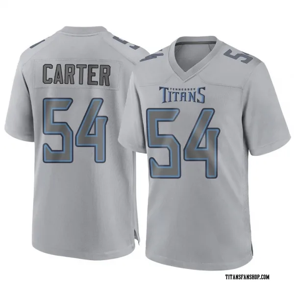 Youth Lorenzo Carter Tennessee Titans Game Gray Atmosphere Fashion Jersey
