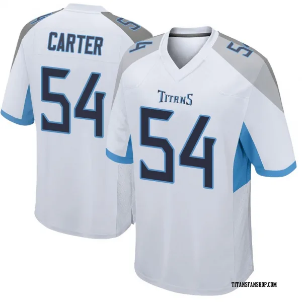 Youth Lorenzo Carter Tennessee Titans Game White Jersey