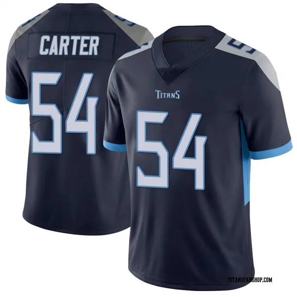 Youth Lorenzo Carter Tennessee Titans Limited Navy Vapor Untouchable Jersey