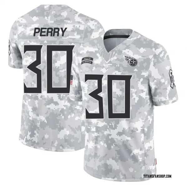Youth Mark Perry Tennessee Titans Limited Arctic Camo 2024 Salute to Service Jersey