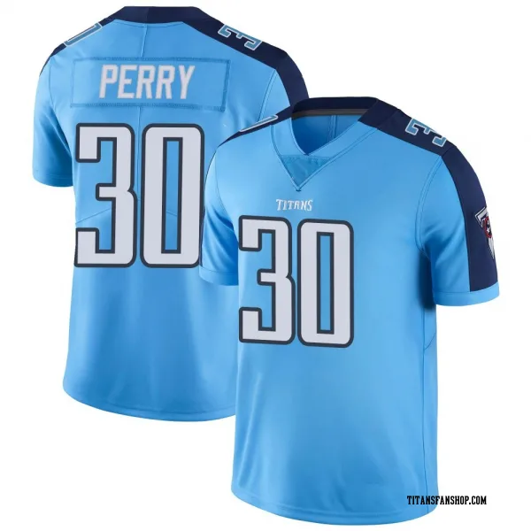 Youth Mark Perry Tennessee Titans Limited Light Blue Color Rush Jersey