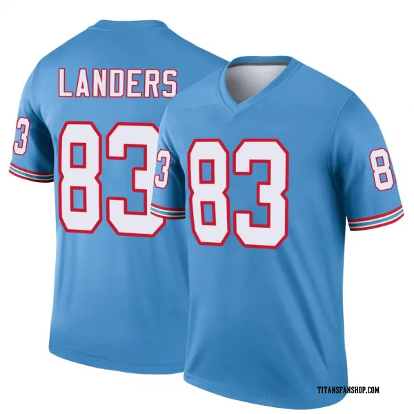 Youth Matt Landers Tennessee Titans Legend Light Blue Oilers Throwback Jersey