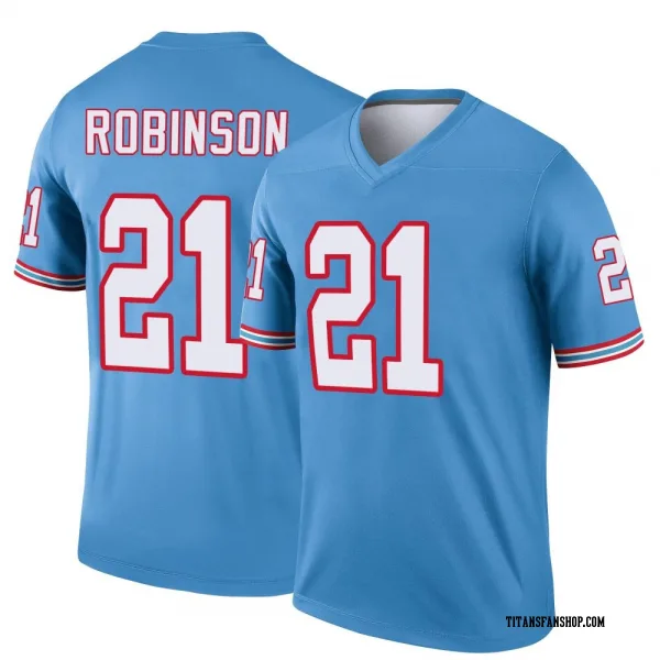 Youth Micah Robinson Tennessee Titans Legend Light Blue Oilers Throwback Jersey