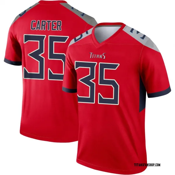 Youth Michael Carter Tennessee Titans Legend Red Inverted Jersey