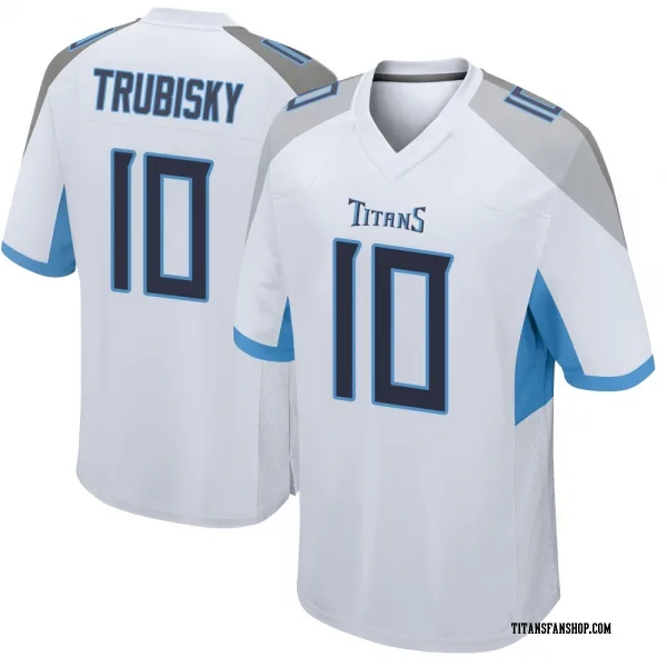 Youth Mitchell Trubisky Tennessee Titans Game White Jersey