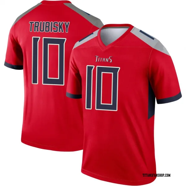 Youth Mitchell Trubisky Tennessee Titans Legend Red Inverted Jersey