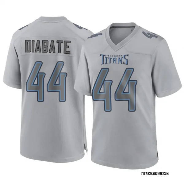 Youth Mohamoud Diabate Tennessee Titans Game Gray Atmosphere Fashion Jersey