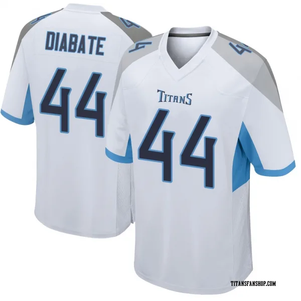 Youth Mohamoud Diabate Tennessee Titans Game White Jersey