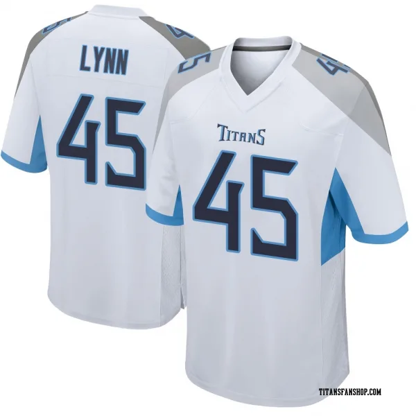 Youth Nate Lynn Tennessee Titans Game White Jersey