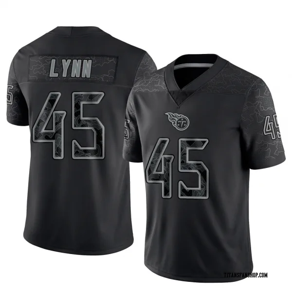Youth Nate Lynn Tennessee Titans Limited Black Reflective Jersey