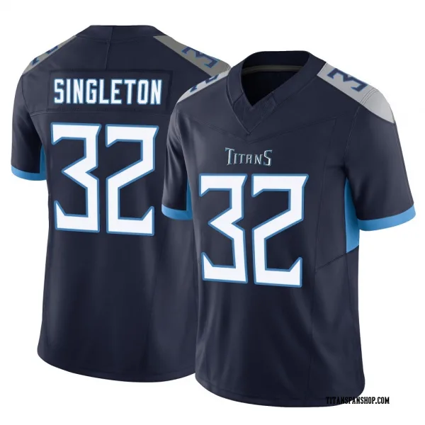 Youth Nicholas Singleton Tennessee Titans Limited Navy Vapor F.U.S.E. Jersey