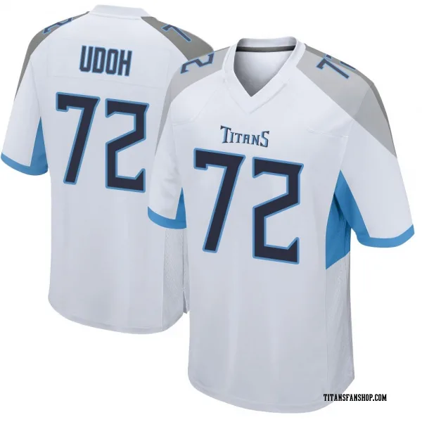 Youth Olisaemeka Udoh Tennessee Titans Game White Jersey