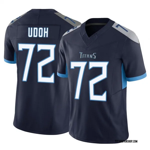 Youth Olisaemeka Udoh Tennessee Titans Limited Navy Vapor F.U.S.E. Jersey