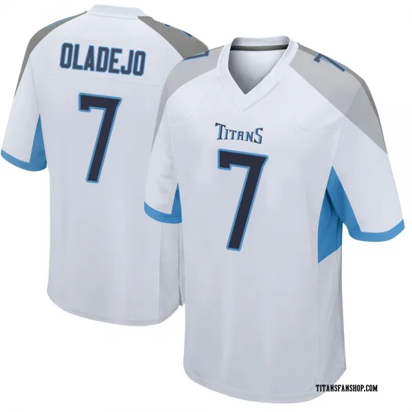 Youth Oluwafemi Oladejo Tennessee Titans Game White Jersey