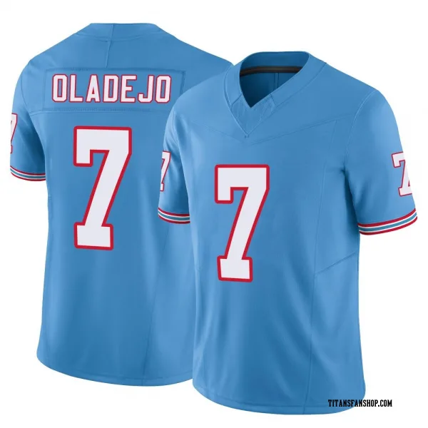Youth Oluwafemi Oladejo Tennessee Titans Limited Light Blue Vapor F.U.S.E. Jersey