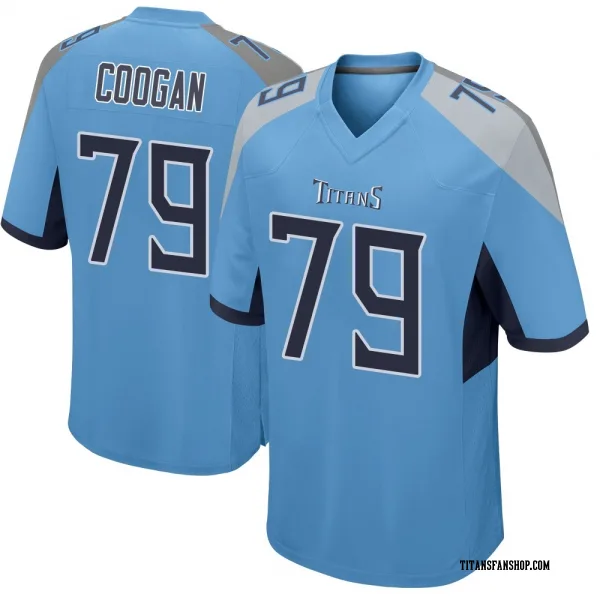 Youth Pat Coogan Tennessee Titans Game Light Blue Jersey