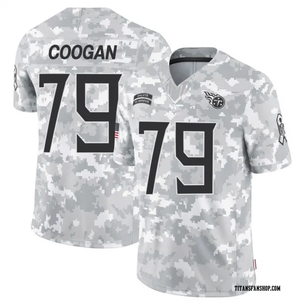 Youth Pat Coogan Tennessee Titans Limited Arctic Camo 2024 Salute to Service Jersey