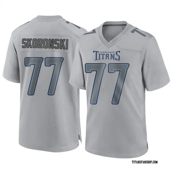 Youth Peter Skoronski Tennessee Titans Game Gray Atmosphere Fashion Jersey